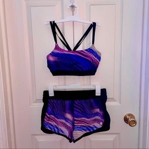 Forever 21 Two-Piece Set - Size Small Sports Bra and Running Shorts